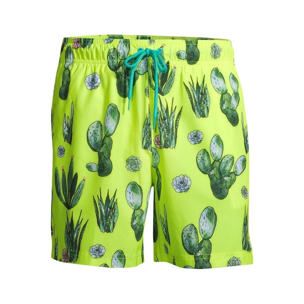 George Men's Cacti Novelty Basic Swim Trunk